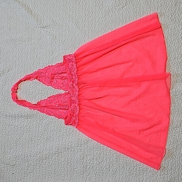 VICTORIA'S Secret Mesh Babydoll with lace top. - Picture 4 of 8